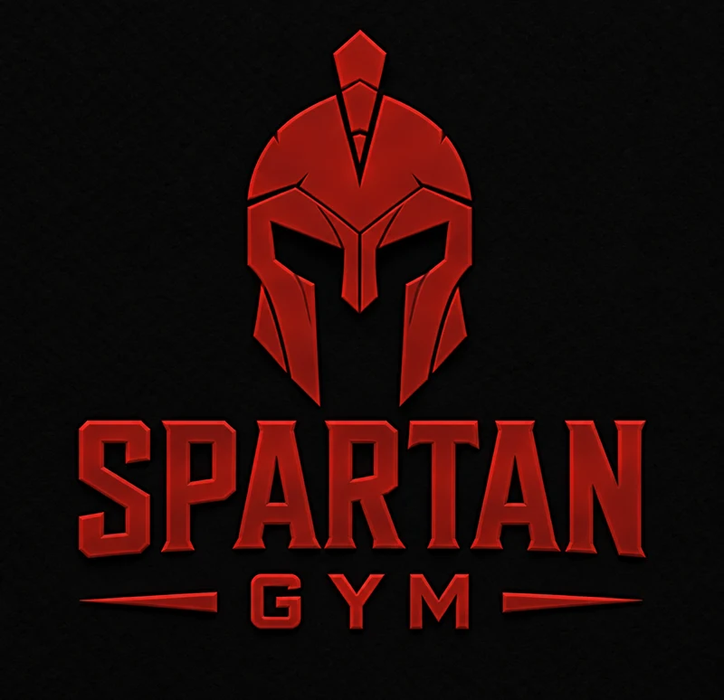 Spartan Gym – offisiell logo med hjelm og ordmerke